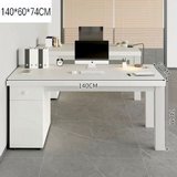 שולחן מחשב כתיבה יוקרתי רוחב ענק 1.4 מטר דגם RSM-6034 מבית ROSSO ITALY ישירות מהיבואן צבע לבן שולחן מחשב כתיבה יוקרתי רוחב ענק 1.4 מטר דגם RSM-6034 מבית ROSSO ITALY ישירות מהיבואן צבע לבן