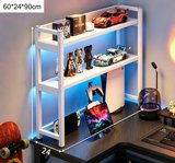 ארגונית יחידת מדפים אחסון לשולחן מחשב גיימינג רוחב 60 סמ דגם RSM-6406 מבית ROSSO ITALY ישירות מהיבואן צבע לבן ארגונית יחידת מדפים אחסון לשולחן מחשב גיימינג רוחב 60 סמ דגם RSM-6406 מבית ROSSO ITALY ישירות מהיבואן צבע לבן